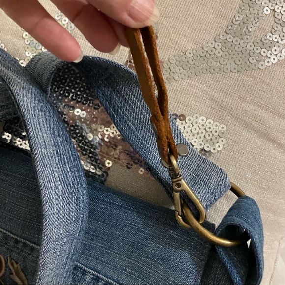 Rainbow zipper Handmade purse - Picture 4 of 10